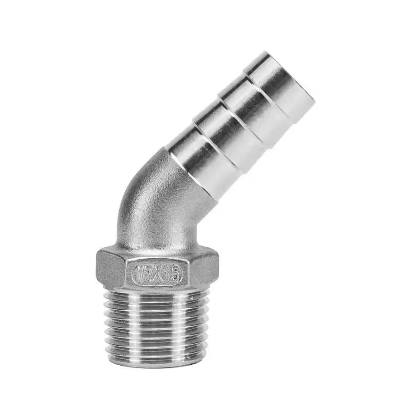45-Degree Hexagonal Male Thread Cubitus Fitting