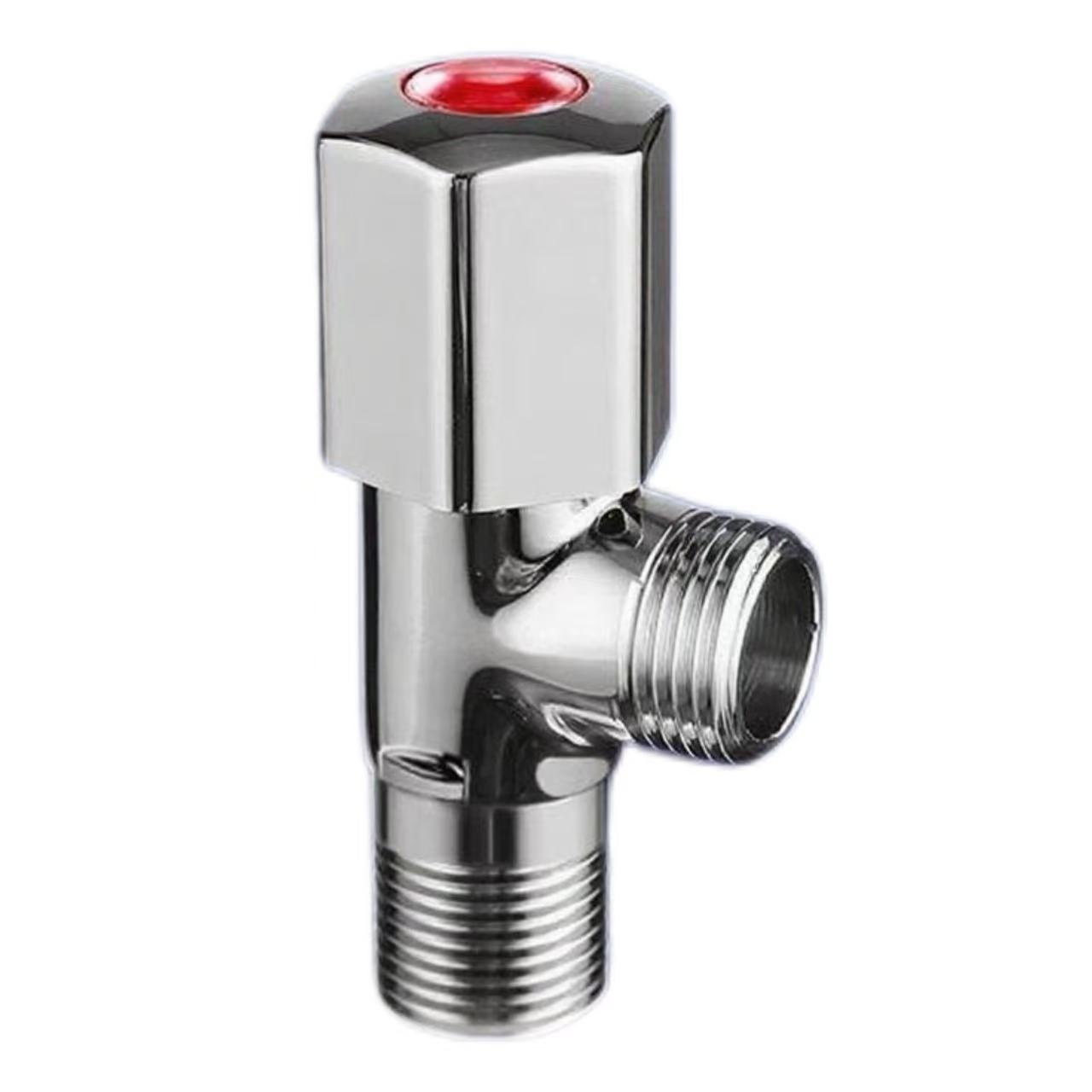Bright Chrome Angle Valvae, Red et Blue Distinguing Hot And Frigidi AESTUARIUM Valve
