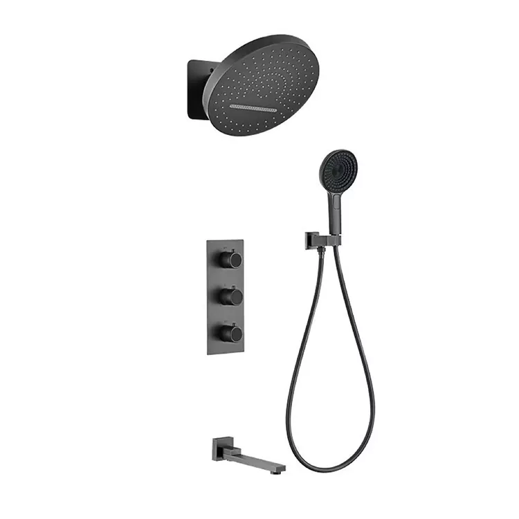 Wall-inevectus absconditus Shower caput Digital Display