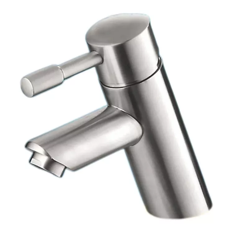 Cylindrica Slanted Brushed calidum et frigidum Rasin Faucet