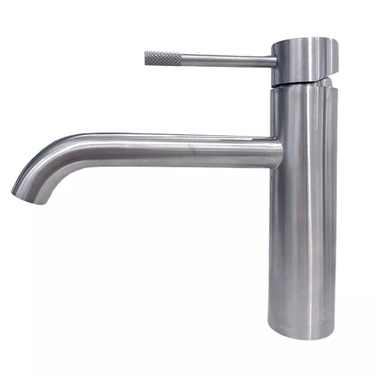 Extensa curvam Spout Knurled palpate calidum et frigidum Rasin Faucet