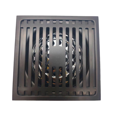 Gun Gray Square Deodorizing Solum Drain