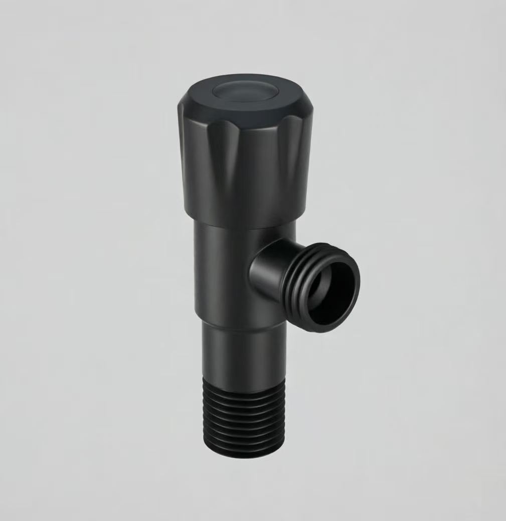 Modern Minimalist Matte Black Triangle Valve