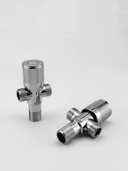 Knob-Type Dual-Outlet Tres-modo aqua Distributio Valvae