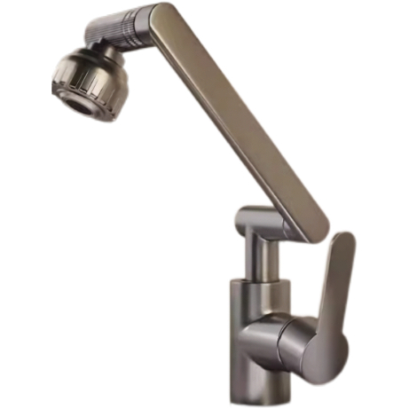 Matte Grey Swivel Mechanica Faucet