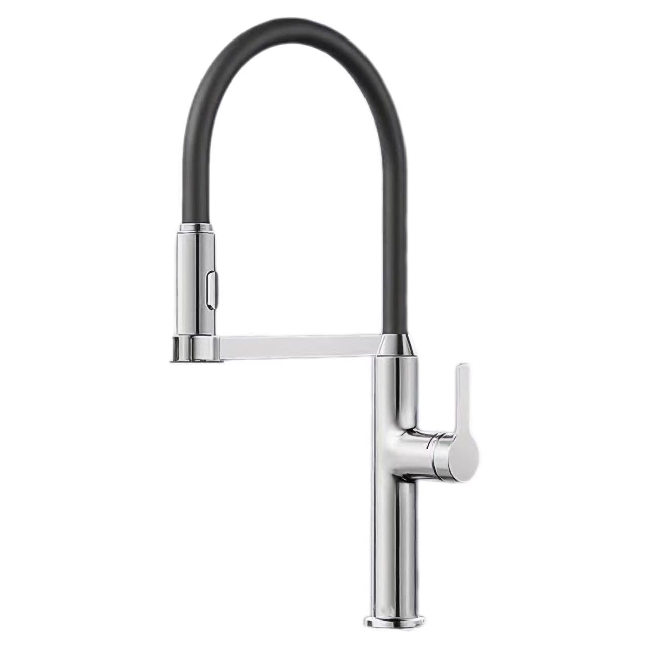 Silicone curvam fistulam Single-handle calida et frigida aqua submersa Faucet