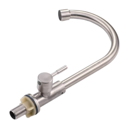 Single foramen Velox Install CCCLX ° Rotating coquina calidum et frigidum Faucet