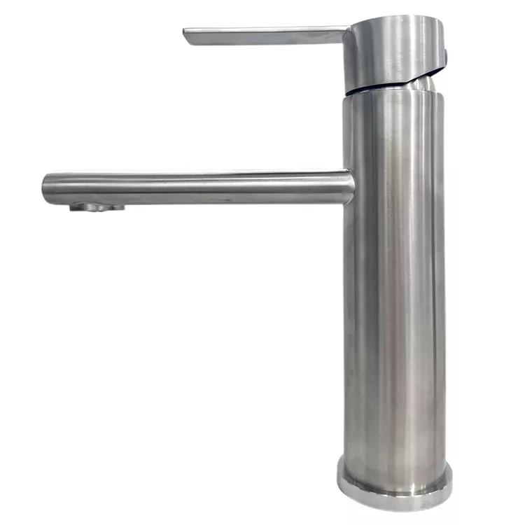 Recta-Nozzle cylindricum Brushed calidum et frigidum Rasin Faucet